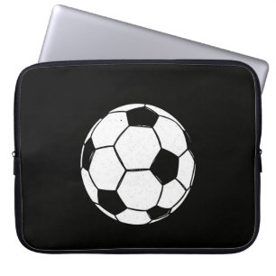 Klassischer Vintage-Fußball abgenutzt Sport-Illust Laptopschutzhülle