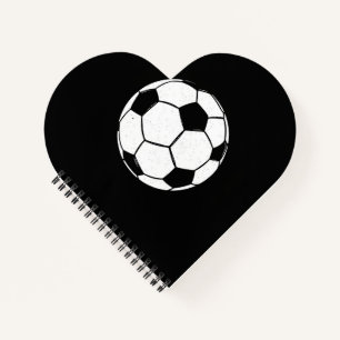 Klassischer Vintage-Fußball mit abgenutzter Sporti Notizblock