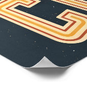Klassischer Vintage-Fußball Poster (Ecke)