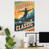 Klassischer Vintage-Fußball Poster (Heimbüro)