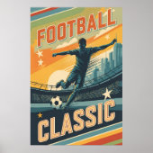 Klassischer Vintage-Fußball Poster (Vorne)