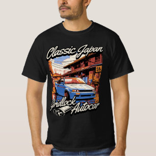 Klassischer Vintage-Japan-Auto Cool Grafik T-Shirt