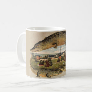Klassischer Vintage-Key-West-Alligator-Becher Kaffeetasse