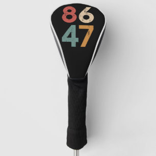 Klassischer Vintage-Stil der 80er 86 47 Anti Trump Golf Headcover