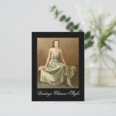 Klassischer Vintage-Stil Postkarte (Stehend Vorderseite)