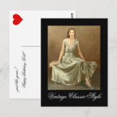 Klassischer Vintage-Stil Postkarte (Vorne/Hinten)