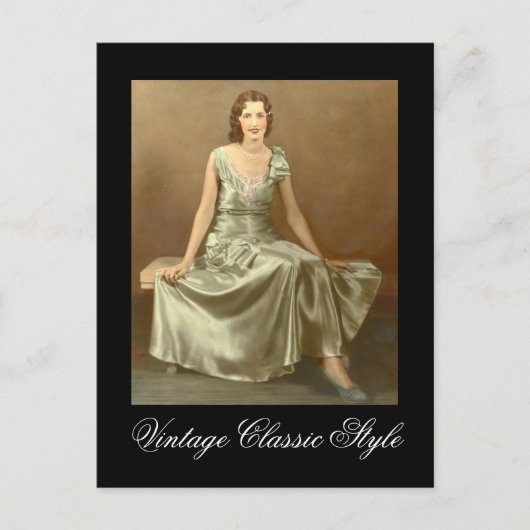 Klassischer Vintage-Stil Postkarte (Vorderseite)