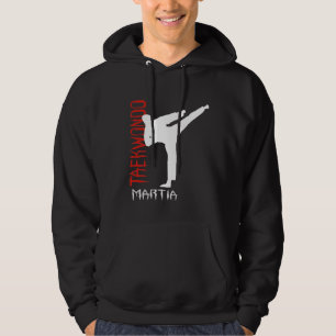 Klassischer Vintage-Stil Taekwondo Kampfsport Hoodie