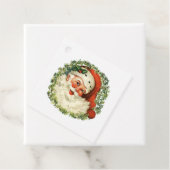Klassischer Vintage-Weihnachtsmann Geschenkanhänger (Beispiel)