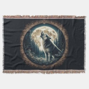 Klassischer, vintage Wolf & Mond Decke