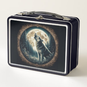 Klassischer, vintage Wolf & Mond Metall Brotdose