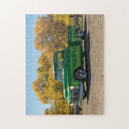 Klassischer Vintager antiker amerikanischer LKW Puzzle (Vertikal)