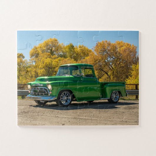 Klassischer Vintager antiker amerikanischer LKW Puzzle (Horizontal)