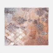 Klassischer Vintager Ausdruck mit Flickwerk, Pisle Fleecedecke (Vorderseite (Horizontal))