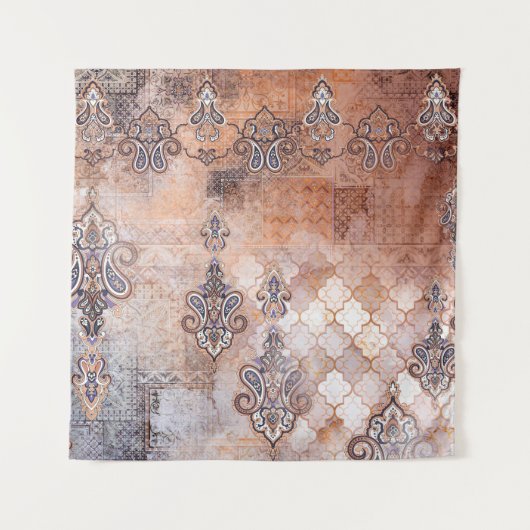 Klassischer Vintager Ausdruck mit Flickwerk, Pisle Wandteppich (Vorderseite)