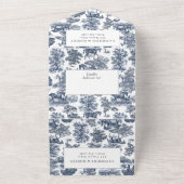 Klassischer Vintager Chic All In One Einladung (Außenbereich)