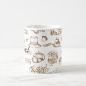 Klassischer Vintager Erntedank Minimalistisch rust Kaffeetasse (Mittel)