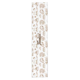 Klassischer Vintager Erntedank Minimalistisch rust Kurzer Tischläufer