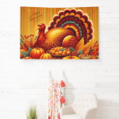 klassischer/Vintager Erntedank Türkei Banner (InSitu)