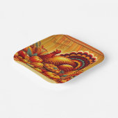 klassischer/Vintager Erntedank Türkei Pappteller (Gewinkelt)