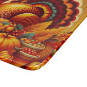 klassischer/Vintager Erntedank Türkei Schneidebrett (Ecke)