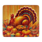 klassischer/Vintager Erntedank Türkei Schneidebrett (Vorderseite)