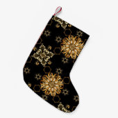 Klassischer Vintager Hintergrund. Traditioneller F Kleiner Weihnachtsstrumpf (Vorderansicht (hängend))