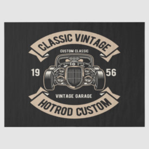 Klassischer Vintager HotRod-Zoll Seidenpapier