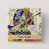 Klassischer Vintager japanischer Button (Vorderseite)