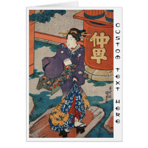 Klassischer Vintager japanischer ukiyo-e Geisha