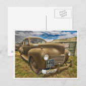 Klassischer Vintager militärischer Antikwagen Postkarte (Vorne/Hinten)