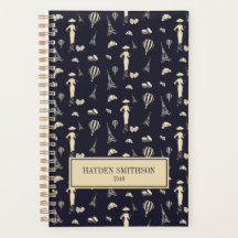 Klassischer Vintager Mode Wochen- und Monatsplaner