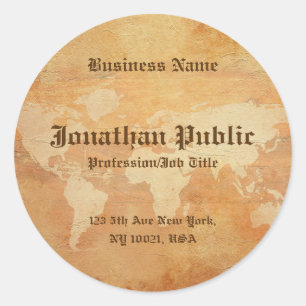 Klassischer Vintager Nostalgischer Vorlagenalter L Runder Aufkleber