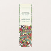 Klassischer Vintager orientalischer Drache Tattoo Visitenkarten (Außenseite Aufgefaltet)