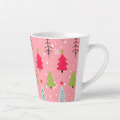 Klassischer Vintager Urlaubsmuster-Weihnachtsbaum Milchtasse (Rechts)