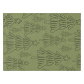 Klassischer Vintager Urlaubsmuster-Weihnachtsbaum Tischdecke (Vorderseite (Horizontal))