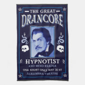 Klassischer Vintager viktorianischer Hypnotist Geschirrtuch (Vertikal)