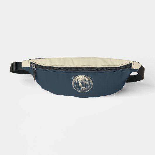 Klassischer/Vintager Wildbär Bauchtasche (Vorderseite)