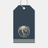 Klassischer/Vintager Wildbär Geschenkanhänger (Vorderseite)