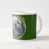 Klassischer/Vintager Wildbär Jumbo-Tasse (Vorderseite Rechts)
