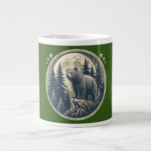 Klassischer/Vintager Wildbär Jumbo-Tasse