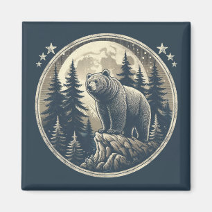 Klassischer/Vintager Wildbär Magnet