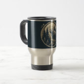 Klassischer/Vintager Wildbär Reisebecher (Vorderseite Links)