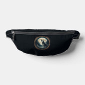 Klassischer, Vintager Wolf und Mond Bauchtasche (Ablage )