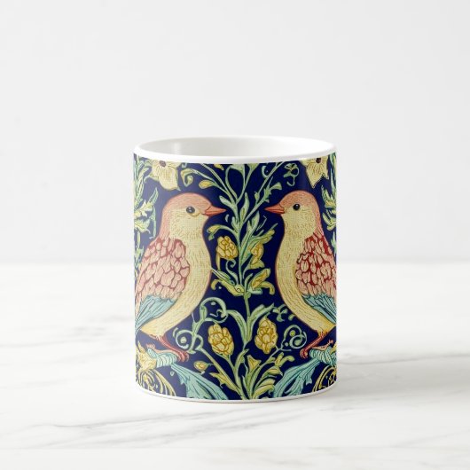 Klassischer Vogelmotiv-Becher Kaffeetasse (Mittel)