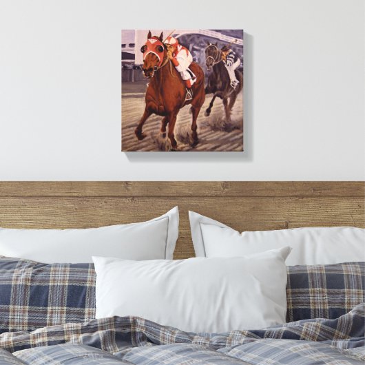 Klassischer Vollblüter, Sieger Leinwanddruck (Insitu (Schlafzimmer))