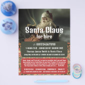 Klassischer Vorlese-Weihnachtsmann, Weihnachtsmann Flyer (Einzeln)