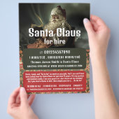 Klassischer Vorlese-Weihnachtsmann, Weihnachtsmann Flyer (Hand)