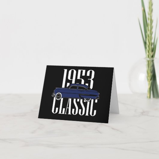 Klassischer Wagen 1953 Feiertagskarte (Vorderseite)