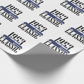 Klassischer Wagen 1953 Geschenkpapier (Ecke)